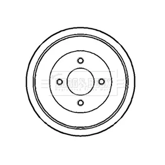 Tambour de frein BORG & BECK BBR7133