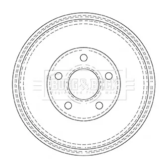 Tambour de frein BORG & BECK BBR7137