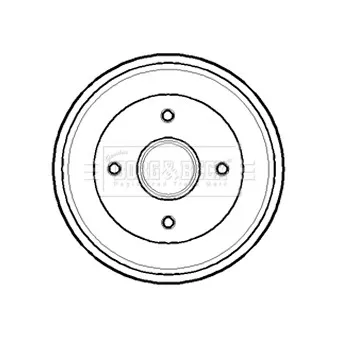 Tambour de frein BORG & BECK BBR7138