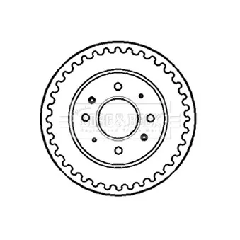 Tambour de frein BORG & BECK BBR7139