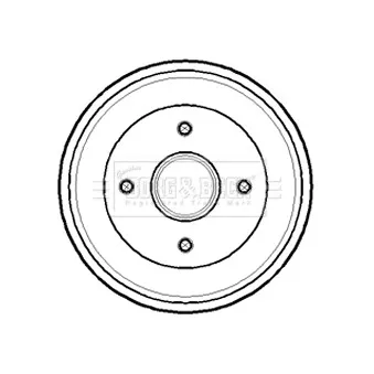 Tambour de frein BORG & BECK BBR7141