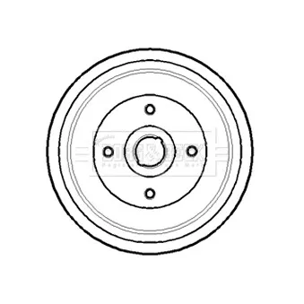 Tambour de frein BORG & BECK BBR7143