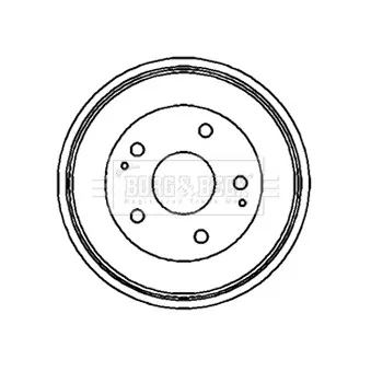Tambour de frein BORG & BECK BBR7147