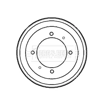 Tambour de frein BORG & BECK BBR7153