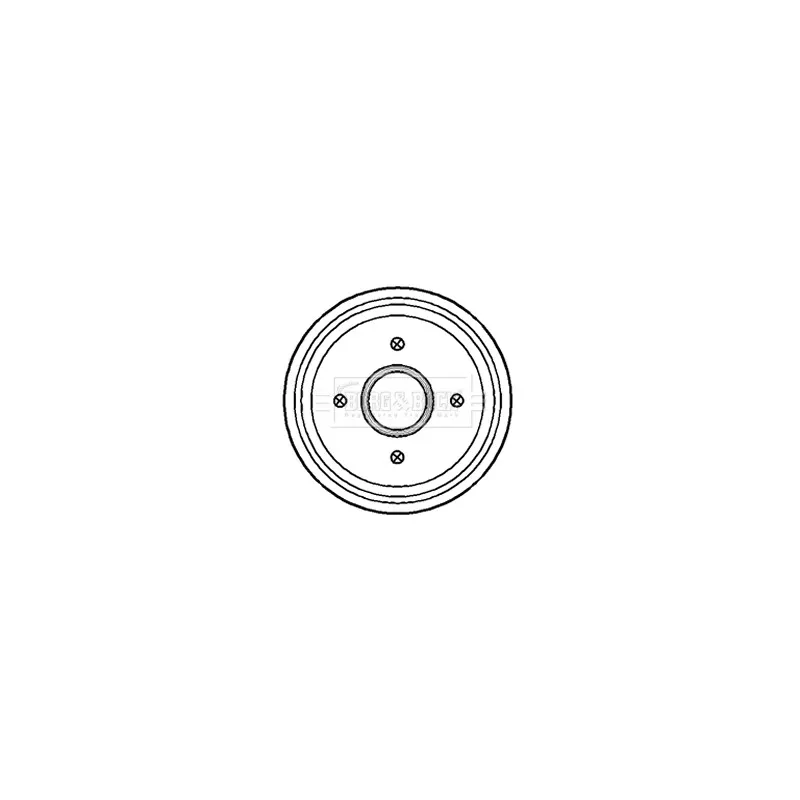 Tambour de frein BORG & BECK BBR7154