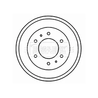 Tambour de frein BORG & BECK BBR7155
