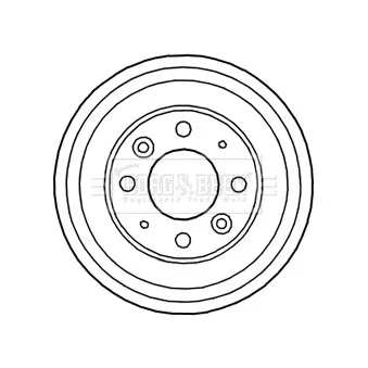 Tambour de frein BORG & BECK BBR7156