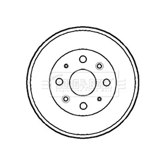 Tambour de frein BORG & BECK BBR7158