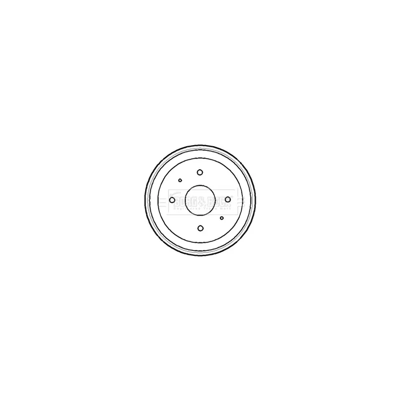 Tambour de frein BORG & BECK BBR7161