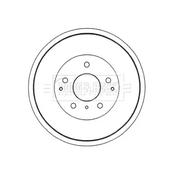 Tambour de frein BORG & BECK BBR7162