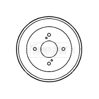 Tambour de frein BORG & BECK BBR7167