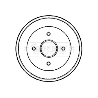 Tambour de frein BORG & BECK BBR7168