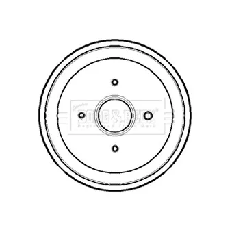 Tambour de frein BORG & BECK BBR7169