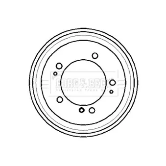 Tambour de frein BORG & BECK BBR7170