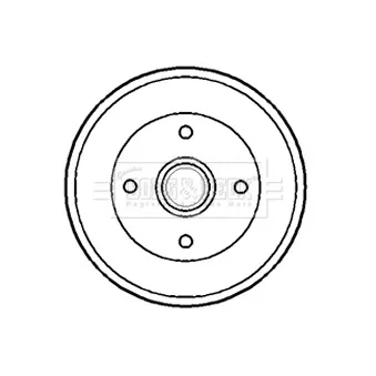 Tambour de frein BORG & BECK BBR7173
