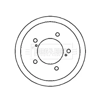 Tambour de frein BORG & BECK BBR7178