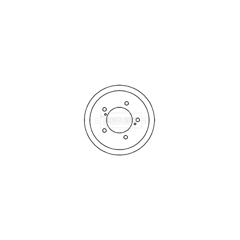 Tambour de frein BORG & BECK BBR7178