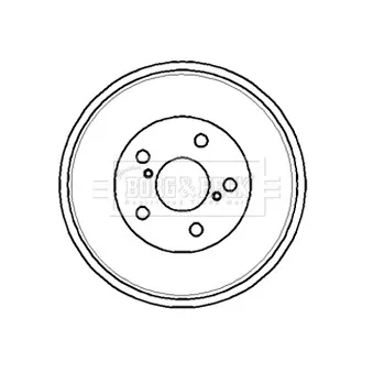 Tambour de frein BORG & BECK BBR7179