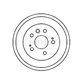 Tambour de frein BORG & BECK BBR7180