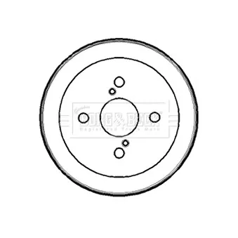 Tambour de frein BORG & BECK BBR7182