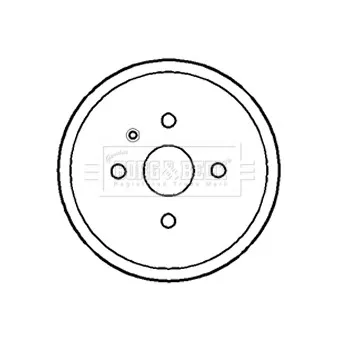 Tambour de frein BORG & BECK BBR7183