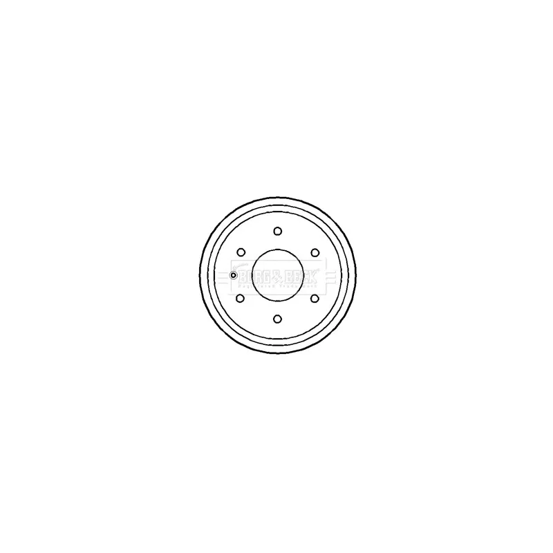Tambour de frein BORG & BECK BBR7184