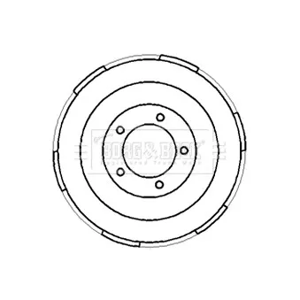Tambour de frein BORG & BECK BBR7185