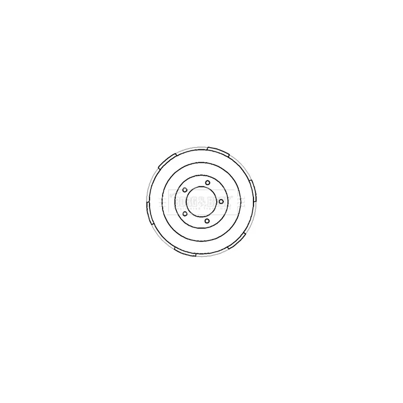 Tambour de frein BORG & BECK BBR7185