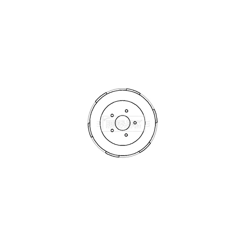 Tambour de frein BORG & BECK BBR7186