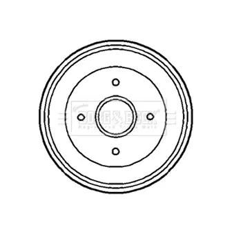 Tambour de frein BORG & BECK BBR7188