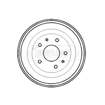 Tambour de frein BORG & BECK BBR7193