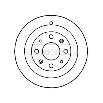Tambour de frein BORG & BECK BBR7195