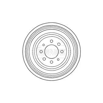 Tambour de frein BORG & BECK BBR7196