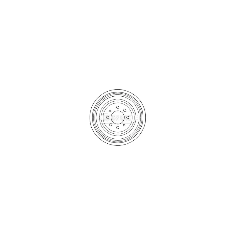 Tambour de frein BORG & BECK BBR7196
