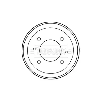 Tambour de frein BORG & BECK BBR7197