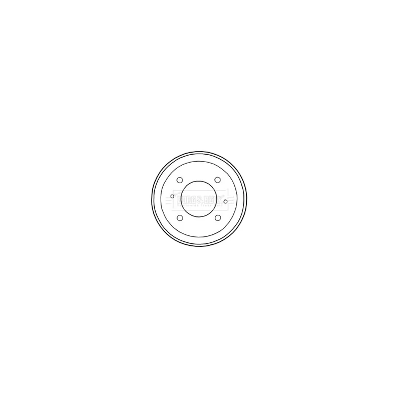 Tambour de frein BORG & BECK BBR7197