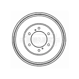 Tambour de frein BORG & BECK BBR7200
