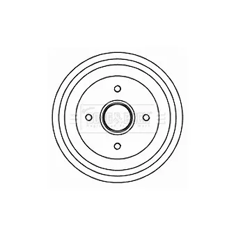 Tambour de frein BORG & BECK BBR7201