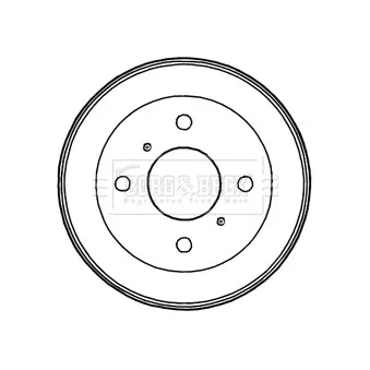 Tambour de frein BORG & BECK BBR7202