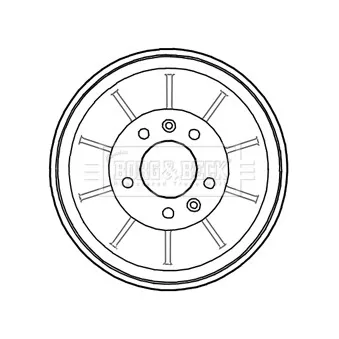 Tambour de frein BORG & BECK BBR7203