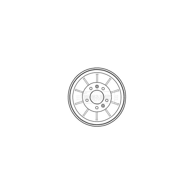 Tambour de frein BORG & BECK BBR7203
