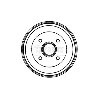 Tambour de frein BORG & BECK BBR7205