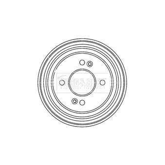Tambour de frein BORG & BECK BBR7206