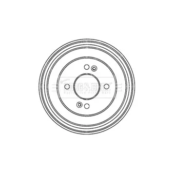 Tambour de frein BORG & BECK BBR7207