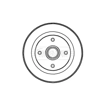 Tambour de frein BORG & BECK BBR7208