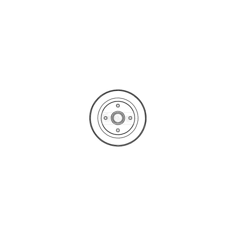 Tambour de frein BORG & BECK BBR7208