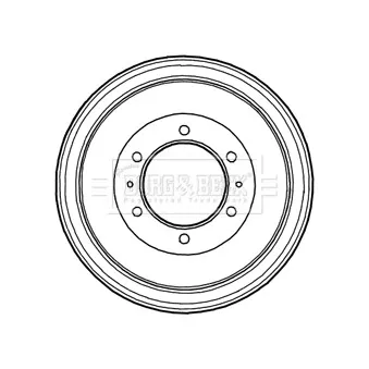 Tambour de frein BORG & BECK BBR7210