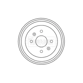 Tambour de frein BORG & BECK BBR7213