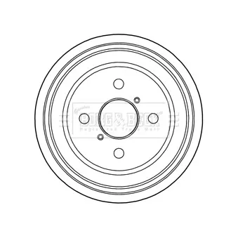 Tambour de frein BORG & BECK BBR7217