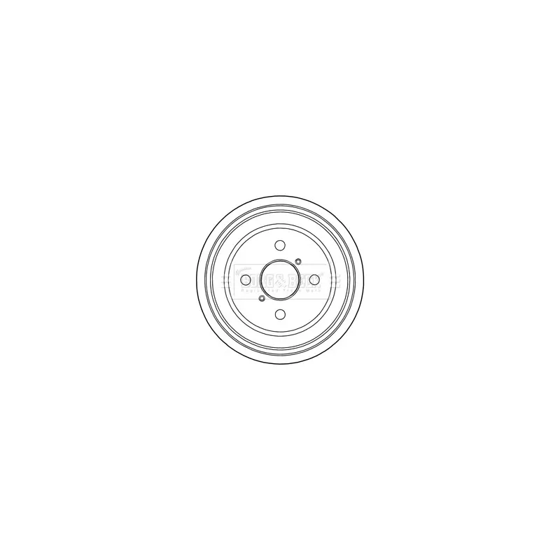 Tambour de frein BORG & BECK BBR7217